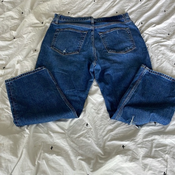 Abercrombie & Fitch Ankle Straight Ultra High Rise Curve Love Jeans sz 12 SHORT - Picture 10 of 12
